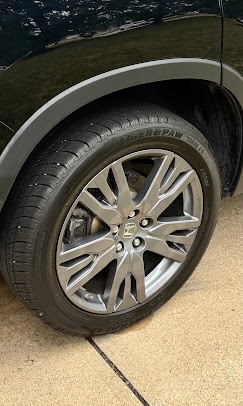 Cleaned wheel and tire